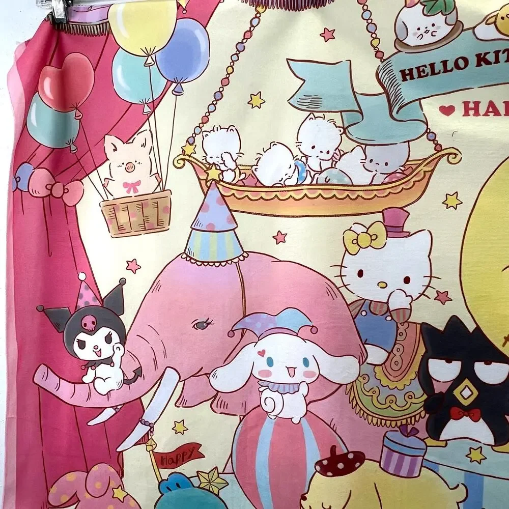 Sanrio Hello Kitty Tapestry Wall Hanging 45th Anniversary Backdrop Kuromi Melody